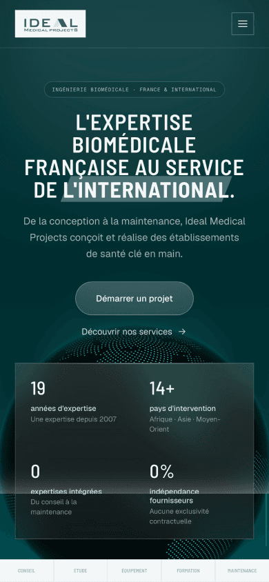 Ideal Medical Projects mobile